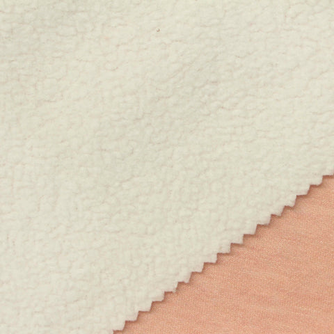 Dusty Peach Heather Fleece, Poly-Viscose