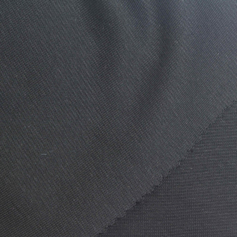 Black Rib Knit, Cotton
