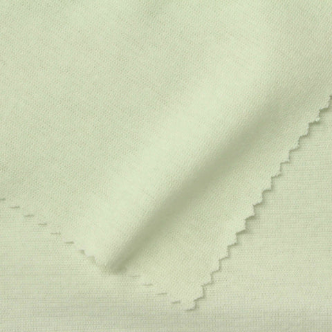 Polyester Cotton Stretch Rib Knit Fabric, 208 gsm — Green