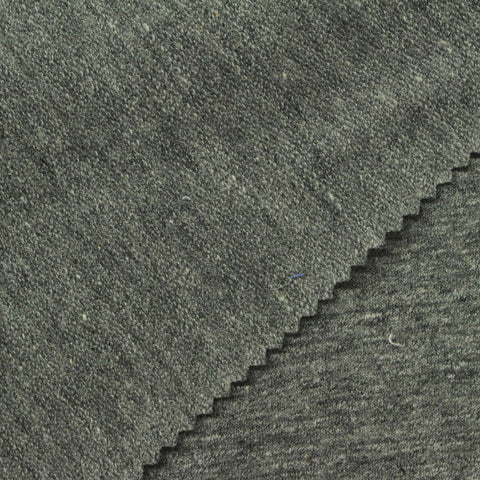 Heather Grey Marl French Terry, Poly-Cotton, 230 gsm