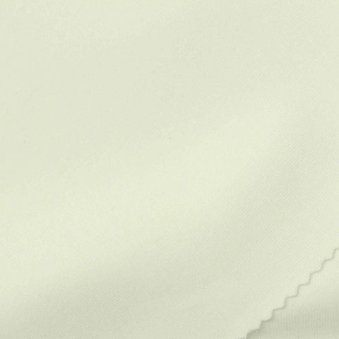 Off-White Interlock Knit, Cotton-Poly