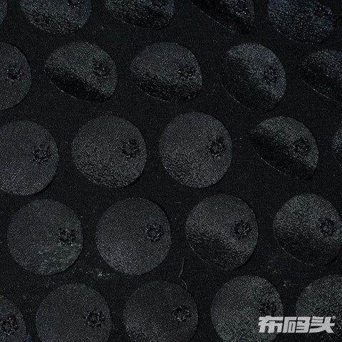 Black Circles Jacquard, Polyester