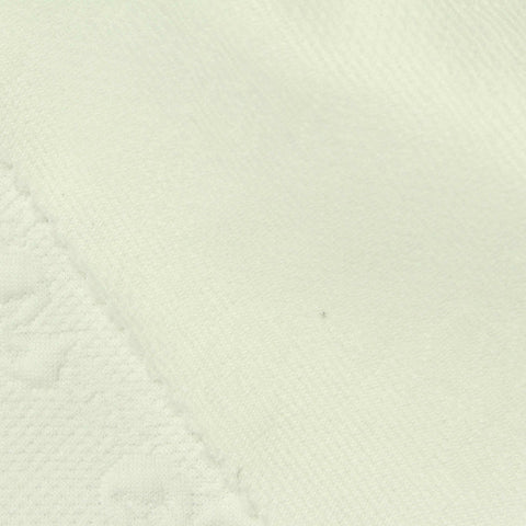 Cream Tone-on-Tone Floral Jacquard, Polyester, 285 gsm