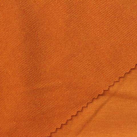 Orange French Terry, Poly-Viscose