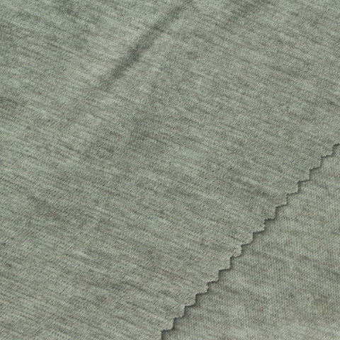 Grey Marl Interlock Knit, Polyester