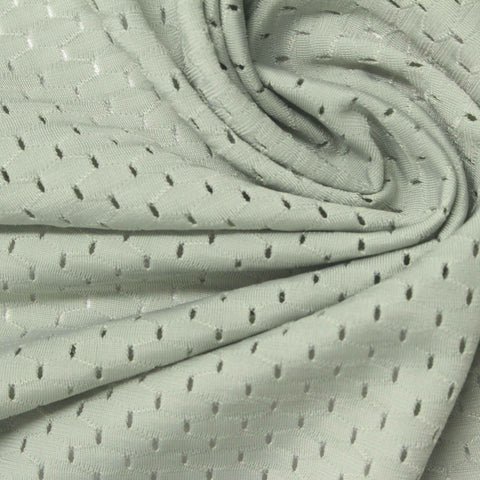 Light Green Dots Mesh, Nylon