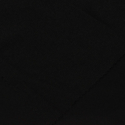 Polyester Stretch Knit Fabric, 230 gsm, 160 cm — Black, ref EF-239098