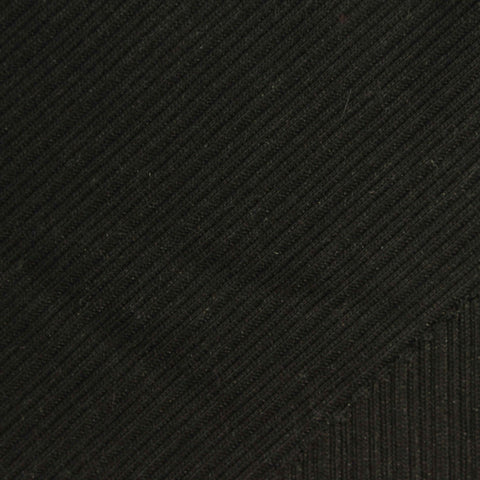 Cotton Polyester Rib Knit Fabric, 240 gsm, 150 cm — Black