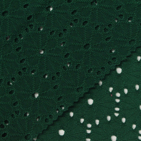 Dark Green Openwork Jacquard, Polyester