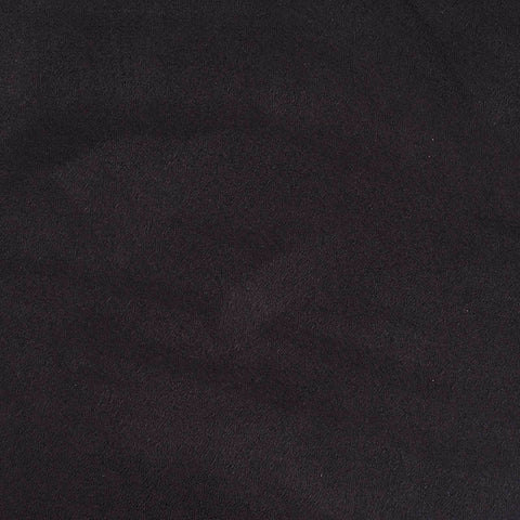 Polyester Stretch Faux Suede Fabric, 320 gsm, 150 cm — Black, ref EF-10855