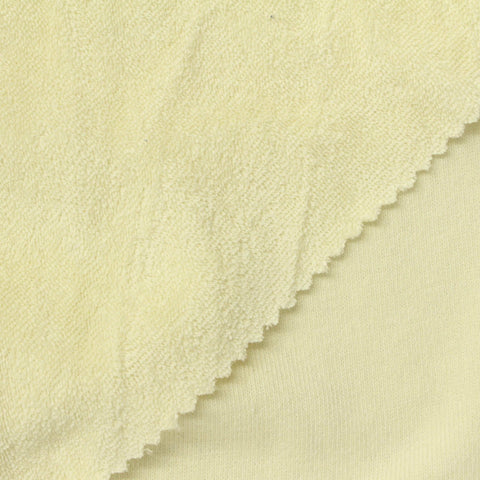 Cotton Polyester French Terry Fabric, 280 gsm, 170 cm — Yellow