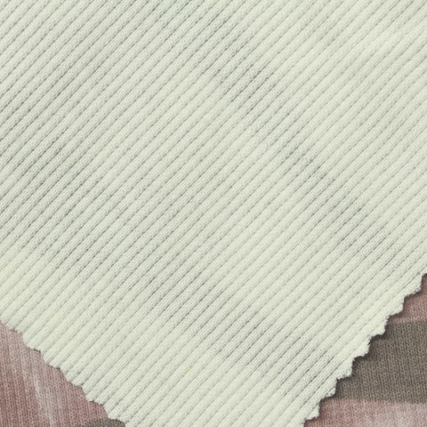 Pink Camo Rib Knit, Cotton-Poly