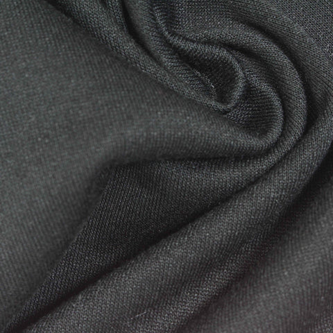 Dark Grey Marl French Terry, Polyester, 220 gsm, 165 cm