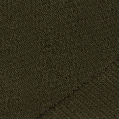 Dark Olive Linen-Look, Poly-Viscose