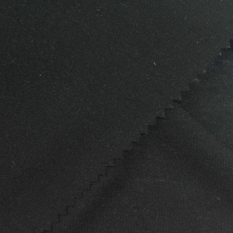 Polyester Viscose Jersey Knit Fabric, 170 gsm, 170 cm — Black