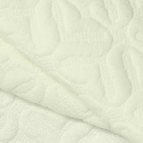 Cream Tone-on-Tone Jacquard, Polyester, 290 gsm