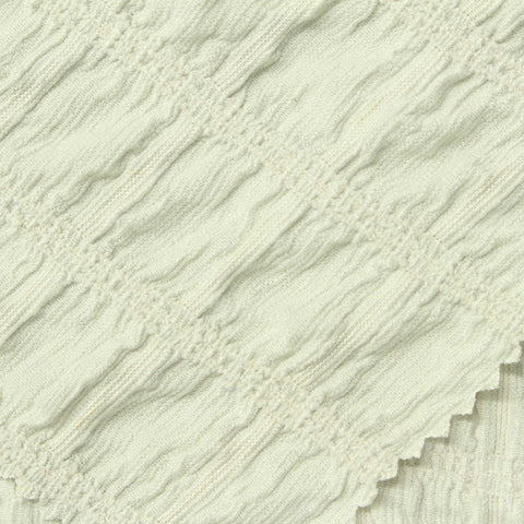 Cream Horizontal-Band Jacquard, Polyester