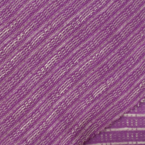Purple Horizontal-Stripe Jacquard, Poly-Viscose