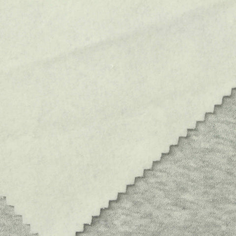 Light Grey Marl French Terry, Cotton-Poly