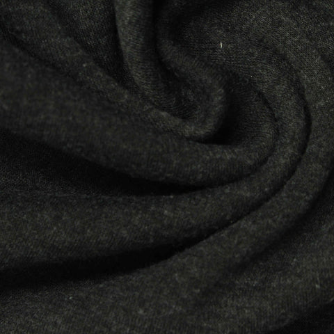 Dark Grey Marl Velvet, Polyester, 310 gsm