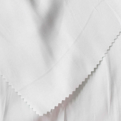 100% Polyester Woven Fabric, 102 gsm, 145 cm — White