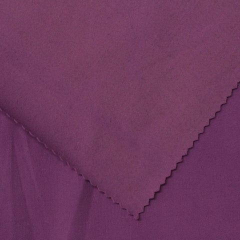 Brushed Nylon Stretch Interlock Knit Fabric, 247 gsm, 129 cm — Purple