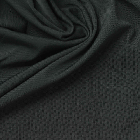 Polyester Stretch Piqué Knit Fabric, 200 gsm, 155 cm — Grey