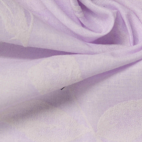 Flocked Polyester Voile Fabric, 95 gsm, 150 cm — Purple