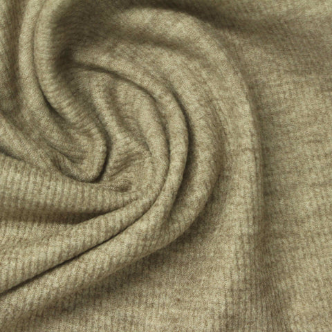 Viscose Polyester Blend Stretch Knit Fabric, 280 gsm, 185 cm — Khaki, ref EF-261062