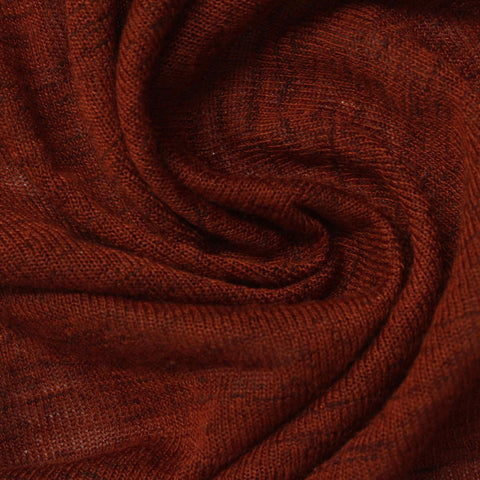 Red Marl Linen-Look, Polyester, 180 gsm
