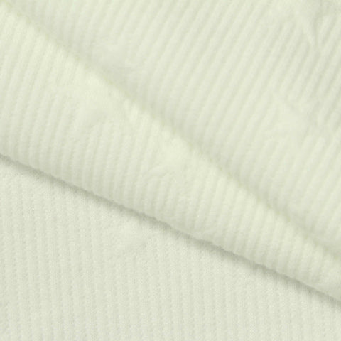 White Tone-on-Tone Star Jacquard, Polyester