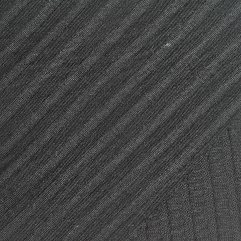 Polyester Stretch Rib Knit Fabric, 260 gsm, 150 cm — Grey