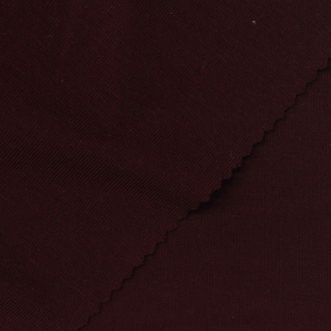 Tencel Lyocell Stretch Rib Knit Fabric, 200 gsm, 160 cm — Red