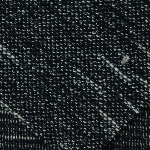Dark Blue Marl Chunky Knit, Poly-Cotton, 290 gsm