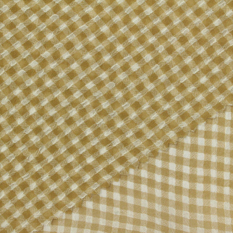 Beige Gingham Woven, Polyester