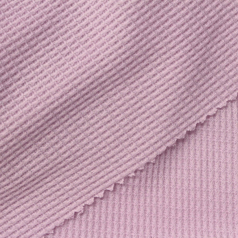 100% Polyester Waffle Knit Fabric, 220 gsm, 180 cm — Pink