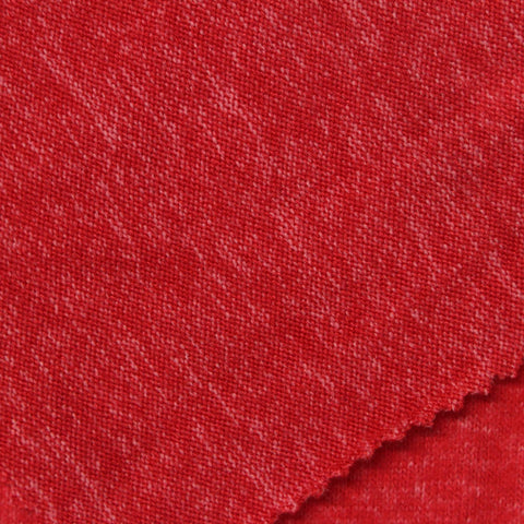 Light Orange Heart Jersey Knit, Viscose-Poly