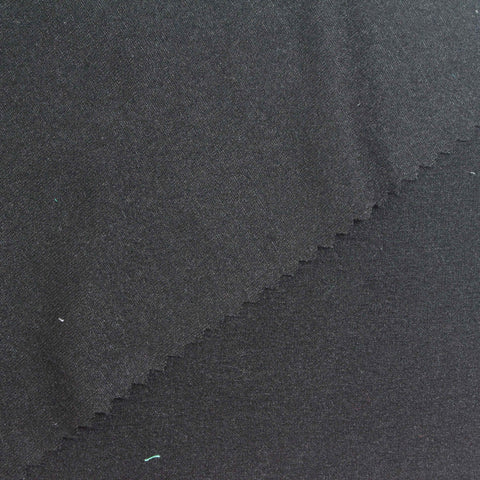 Brushed Polyester Stretch Milk Silk Knit Fabric, 210 gsm, 160 cm — Navy