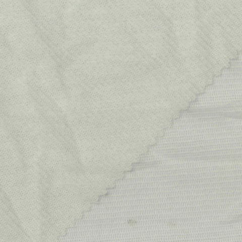 100% Silk Mesh Fabric, 60 gsm, 130 cm — White