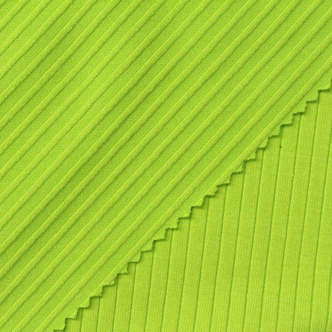 Lime Rib Knit, Poly-Viscose