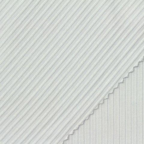 White Rib Knit, Viscose