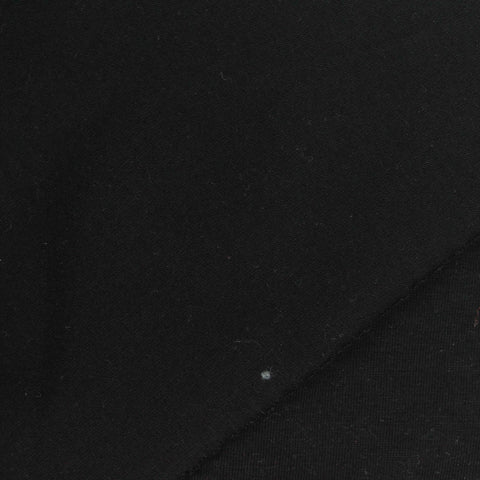 Cotton Stretch Jersey Knit Fabric, 180 gsm, 173 cm — Black
