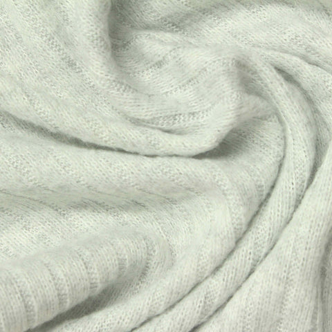 Grey Heather Rib Knit, Polyester