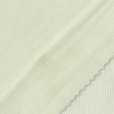 Polyester Viscose Stretch Rib Knit Fabric, 300 gsm, 120 cm — Khaki
