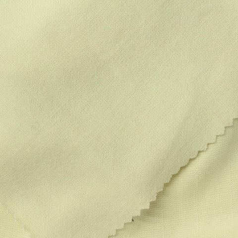 Pale Yellow Ribbed Ponte Knit, Viscose