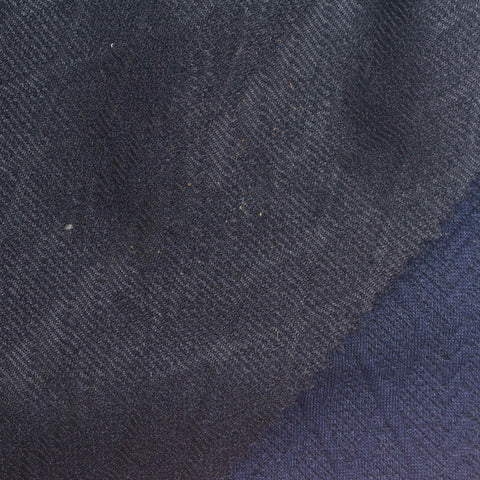 Navy Tone-on-Tone Chevron Interlock Knit, Polyester