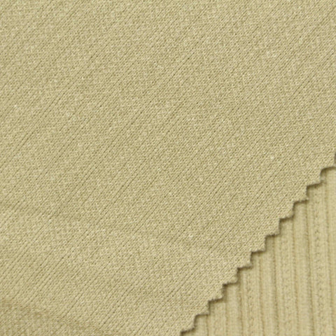 Jacquard Polyester Stretch Knit Fabric, 460 gsm, 150 cm — Khaki