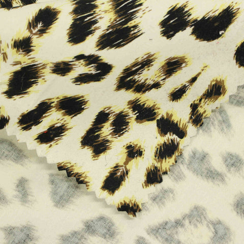 Black Leopard Sateen, Cotton