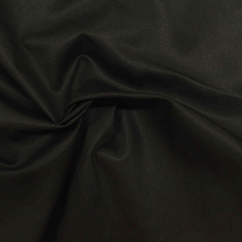 100% Cotton Twill Fabric, 156 gsm, 156 cm — Black