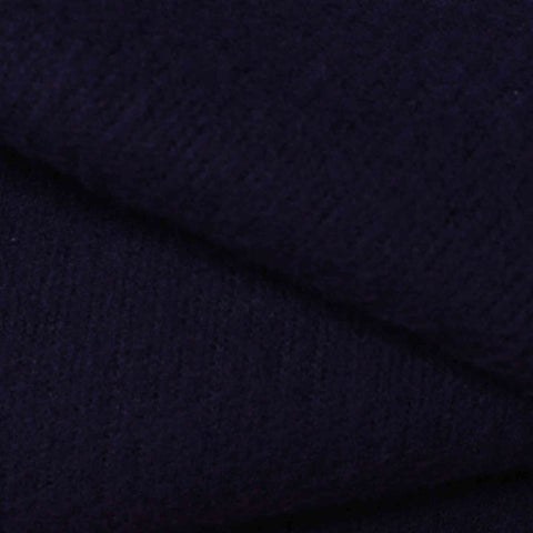 Navy Ribbed Rib Knit, Polyester